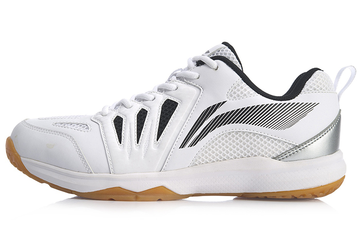 LiNing Ace Anti Slip Wear Resistant Low Top Badminton Shoes Men's White