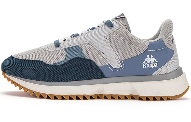 Kappa Anti-Slip Wear-Resistant Low-Top Casual Running Shoes Unisex Gray Blue