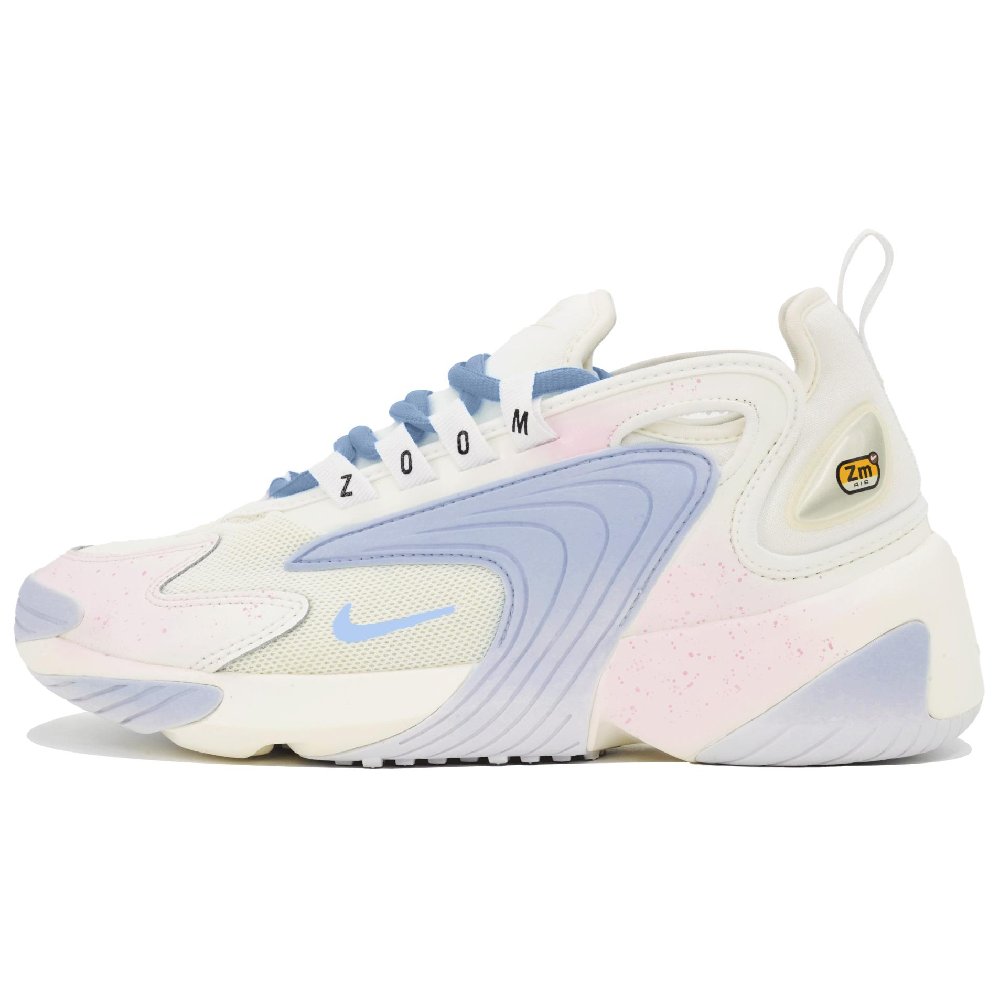 Nike Zoom 2K LTDZ Wave Abrasion Resistant Slip Resistant Low Top Chunky Sneakers Women's Blue Pink