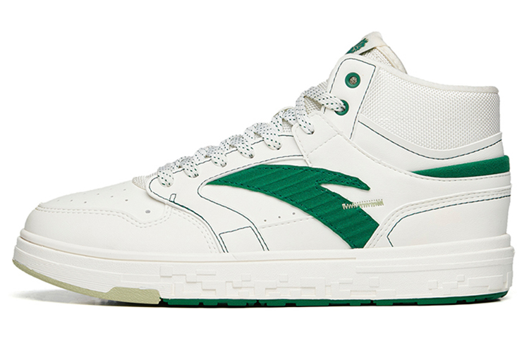 Anta Street Naughty High-Top Skateboard Shoes Women's White Green