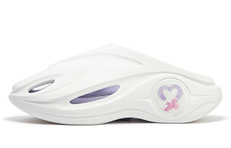 361° Whale 2 Care Is Priceless Clogs Unisex White Purple
