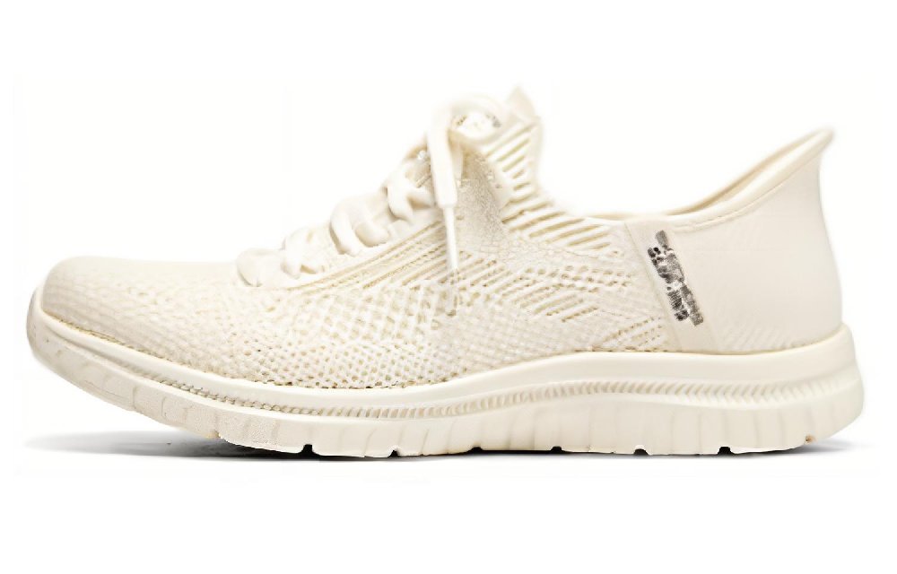 Skechers Hands Free Slip-Ins Anti-Slip And Wear-Resistant Breathable Low-Top Casual Shoes Women's White