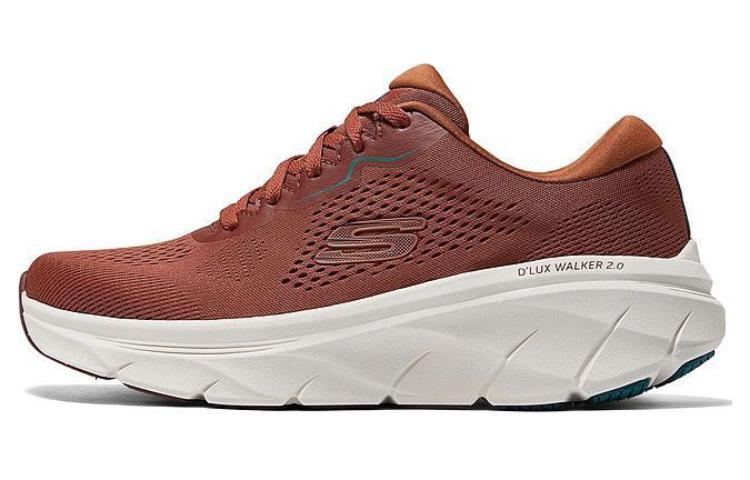 Skechers Cushioning And Breathable Low Top Casual Shoes Men's Reddish Umber