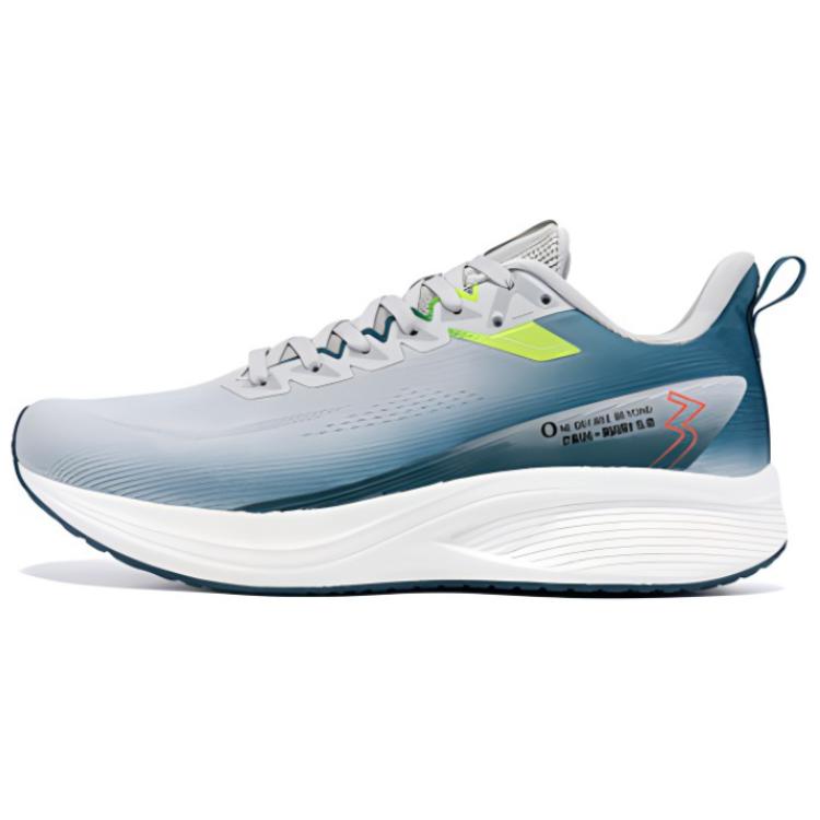 361° Cushioning, Wear Resistant Low Top Running Shoes Men's Gray Blue
