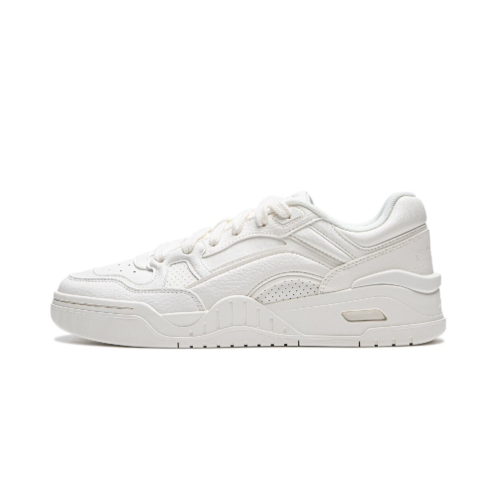 LiNing Moon White 2.0 Anti Slip Wear Resistant Breathable Height Increasing Low Top Skateboard Shoes Men's Mist White