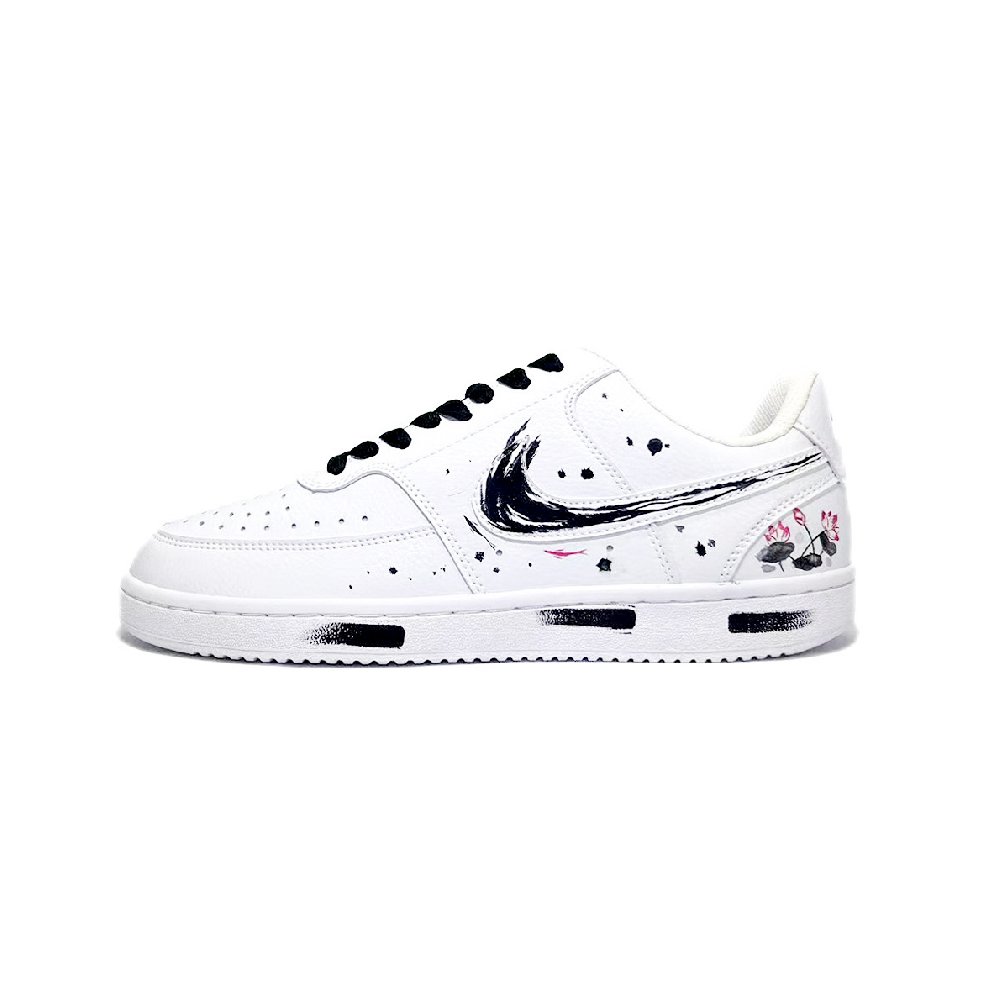 Nike Court Vision 1 Skateboard Shoes Men Low-Top Black