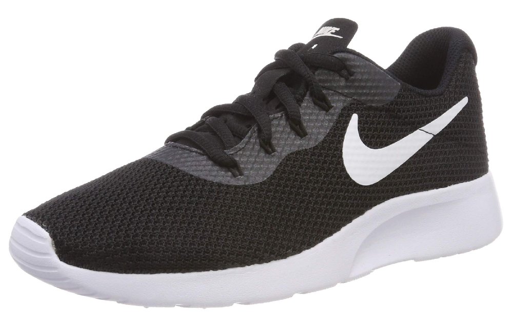 Nike Tanjun Durable Breathable Low-Top Training Running Shoes Women's Black White