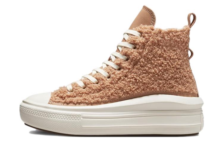 Converse Chuck Taylor All Star Move Platform High 'Sherpa Champagne Tan' Women's