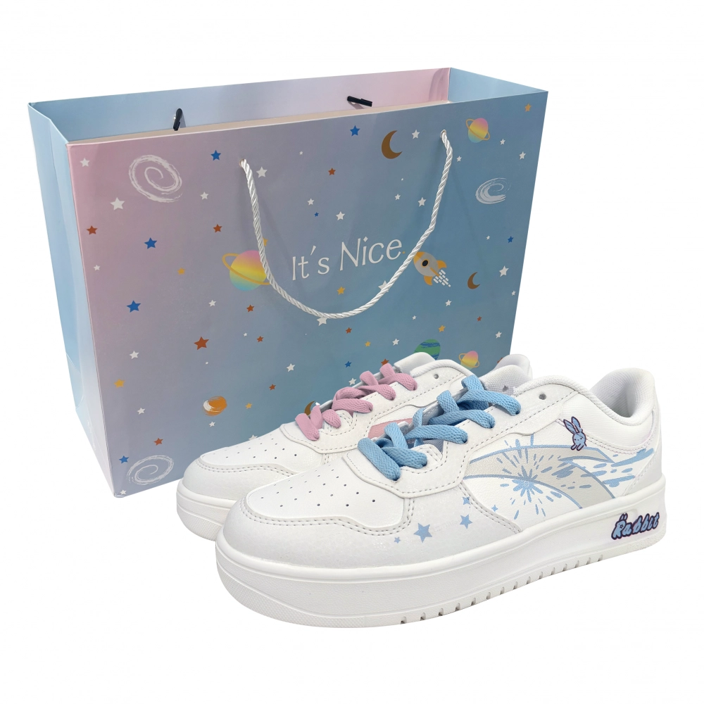 ANTA Life Collection Skateboard Shoes Unisex Low top White/Blue/Pink