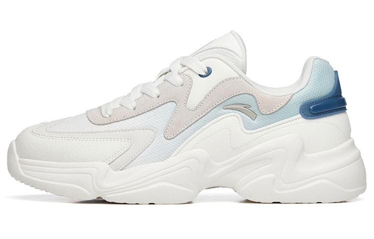 Anta Cushioning Anti-Slip And Wear-Resistant Low-Top Casual Shoes Men's White Blue Gray