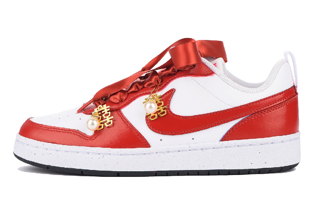 Nike Court Borough Low top Skateboard Shoes Women's True Red