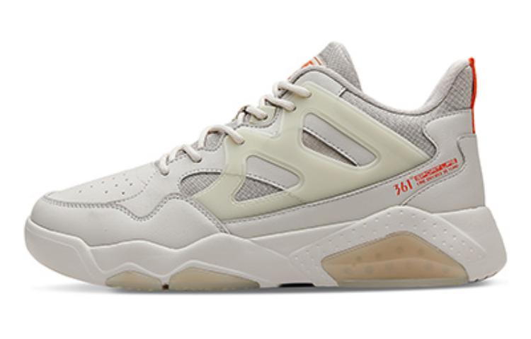 361° Slip-Resistant Cushioning Wear-Resistant Low-Top Skateboard Shoes Men's Gray White
