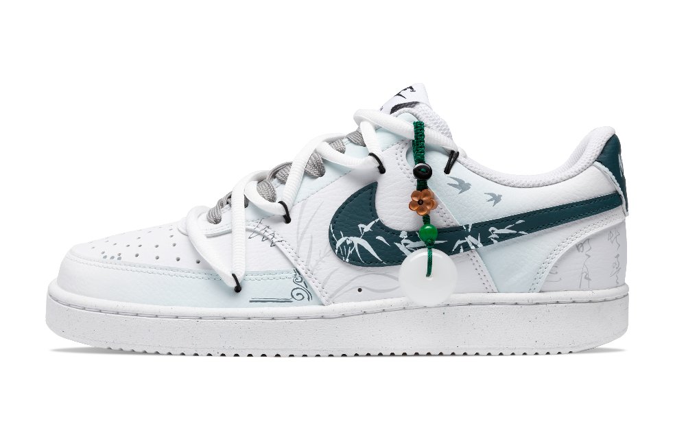 Nike Court Vision Low-Top Skateboard Shoes Men's White