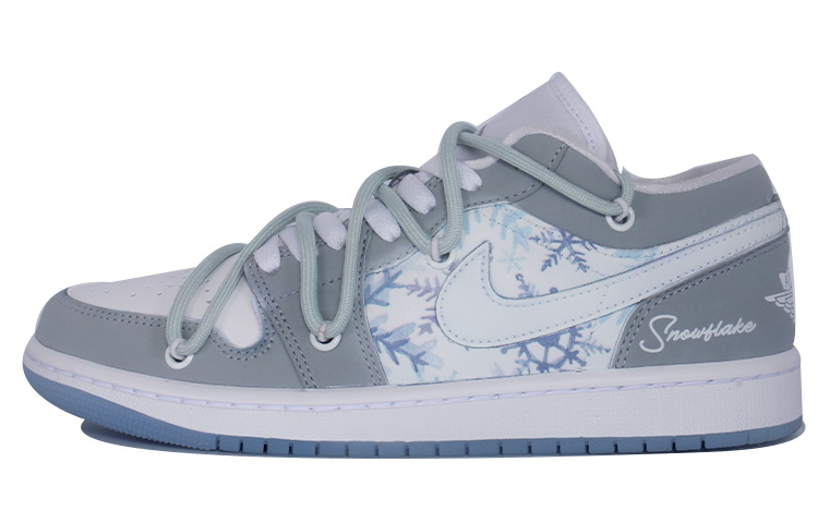 JORDAN Air JORDAN 1 Vintage Basketball Shoes Women's Low Top Gray/White
