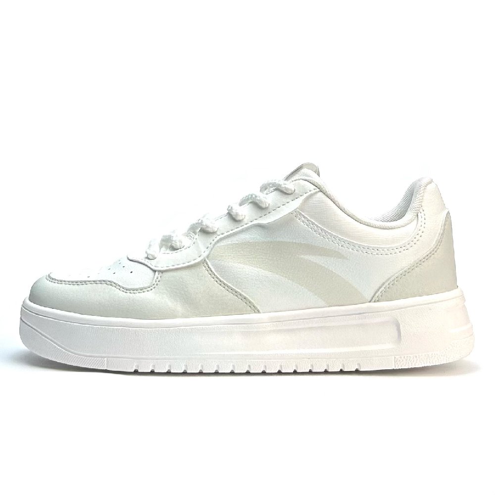 Anta Anti-Slip And Wear-Resistant Lightweight Low-Top Skateboard Shoes Unisex White Gray