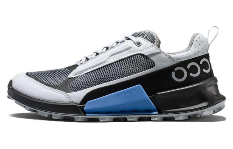 Ecco Step 2.1 Series Lightweight Low Top Casual Shoes Men's Concrete Gray Electric Blue