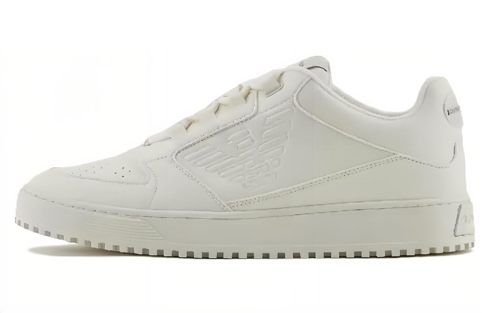 EMPORIO ARMANI Low-Top Skateboard Shoes Men's White