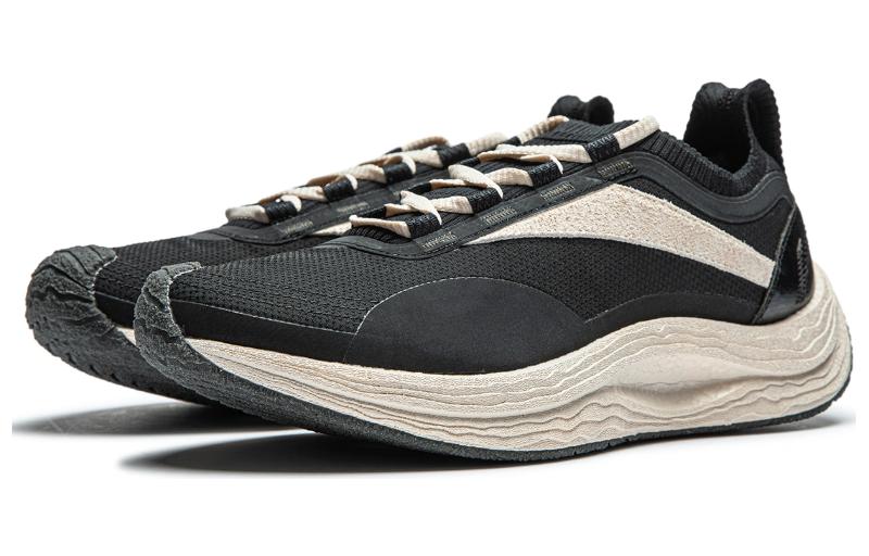 LiNing Jackie Chan Collaboration Kung Fu Collection Wear-Resistant Low-Top Casual Shoes Unisex Gray Black White