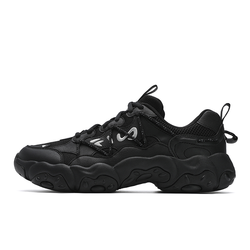 FILA FLUID 6 Abrasion Resistant, Breathable, Lightweight Low Top Casual Shoes Men's Black
