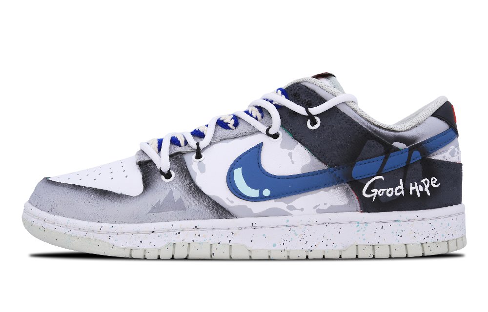 Nike Dunk Coverage Cushioning Wear Resistant Balance Height Increasing Low Top Skateboard Shoes Men's Ink Blue