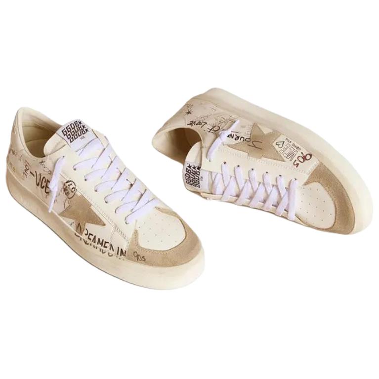 Golden Goose Stardan Low Top Skateboard Shoes Women's White