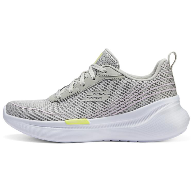 Skechers Cushioned Slip-Resistant Low-Top Running Shoes Women's Gray