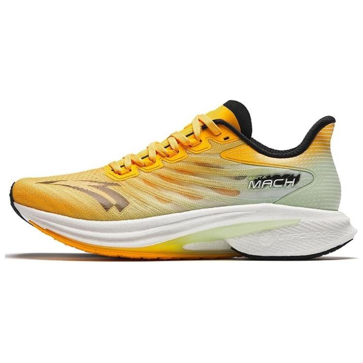 Anta MACH 4.0 Anti Slip Wear Resistant Low Top Running Shoes Men's Yellow Black