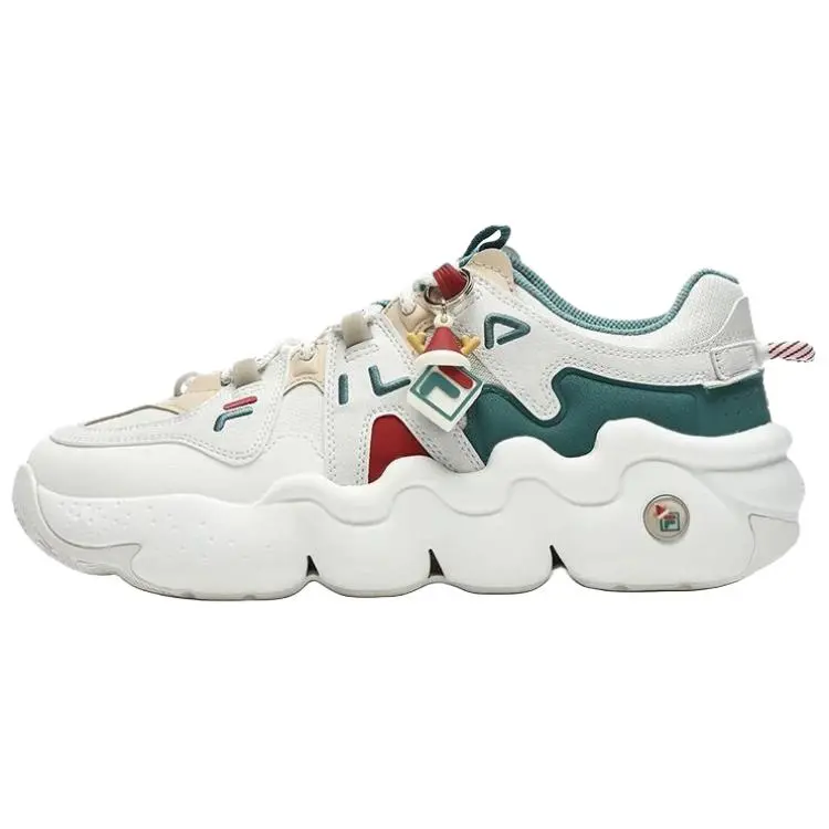 FILA PANINI XMAS Abrasion Resistant Low top Casual Shoes Men's White