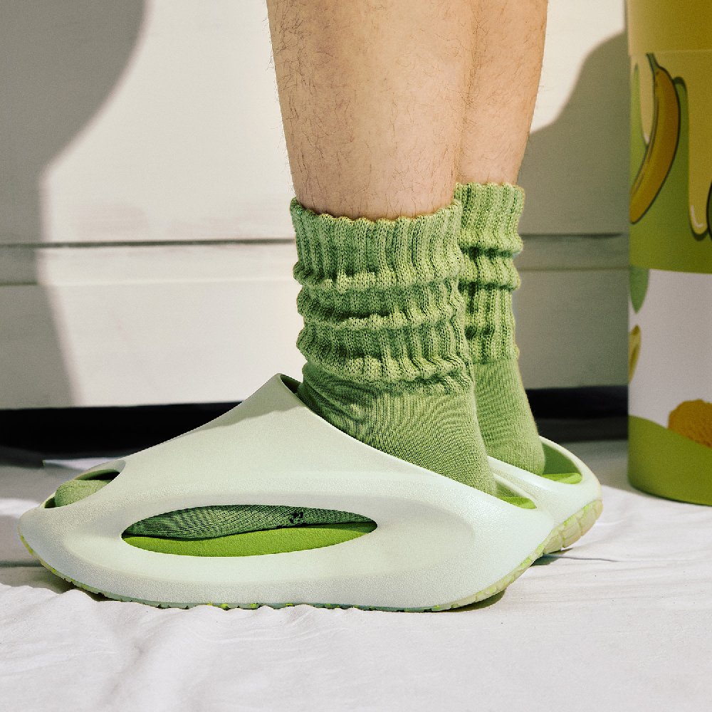 LiNing Yun You Slay Quiet Slide Slippers Men's Green Banana Ice Cream Set