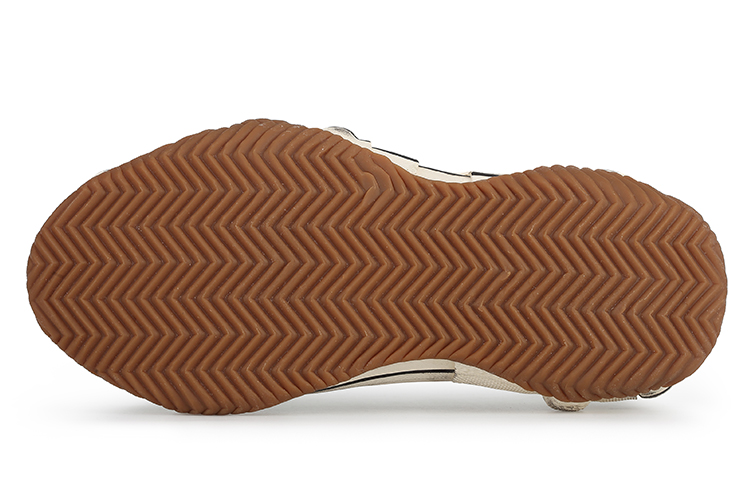 XVESSEL Canvas Shoes Unisex Low-Top Ecru/Brown
