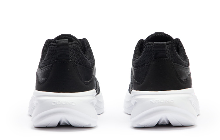 361° Sharp Leaf 2.0 Cushioning, Slip Resistant, And Abrasion Resistant Low Top Running Shoes Men's Black White