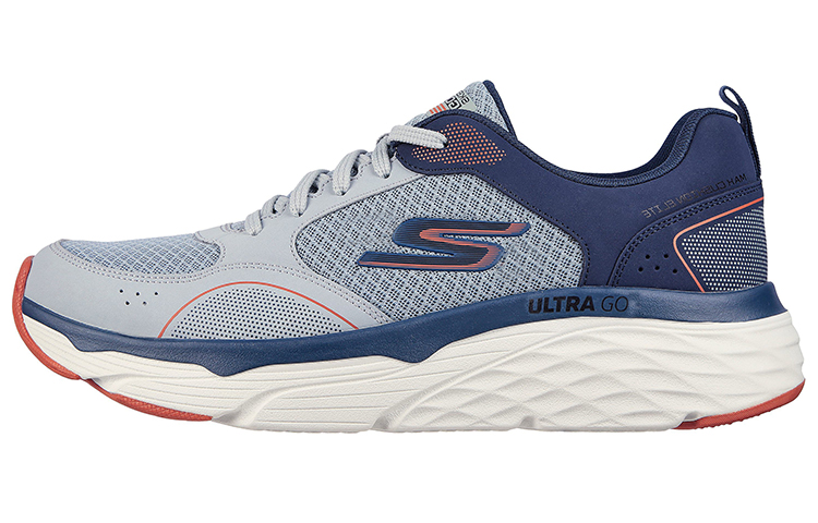 Skechers Max Cushioning Cushioning Lightweight Low-Top Training Shoes Men's Gray