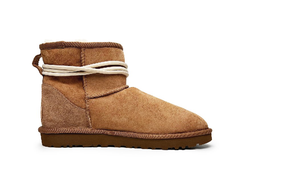 UGG CLASSIC MINI Warm And Wear-Resistant Short Snow Boots Women's Tan