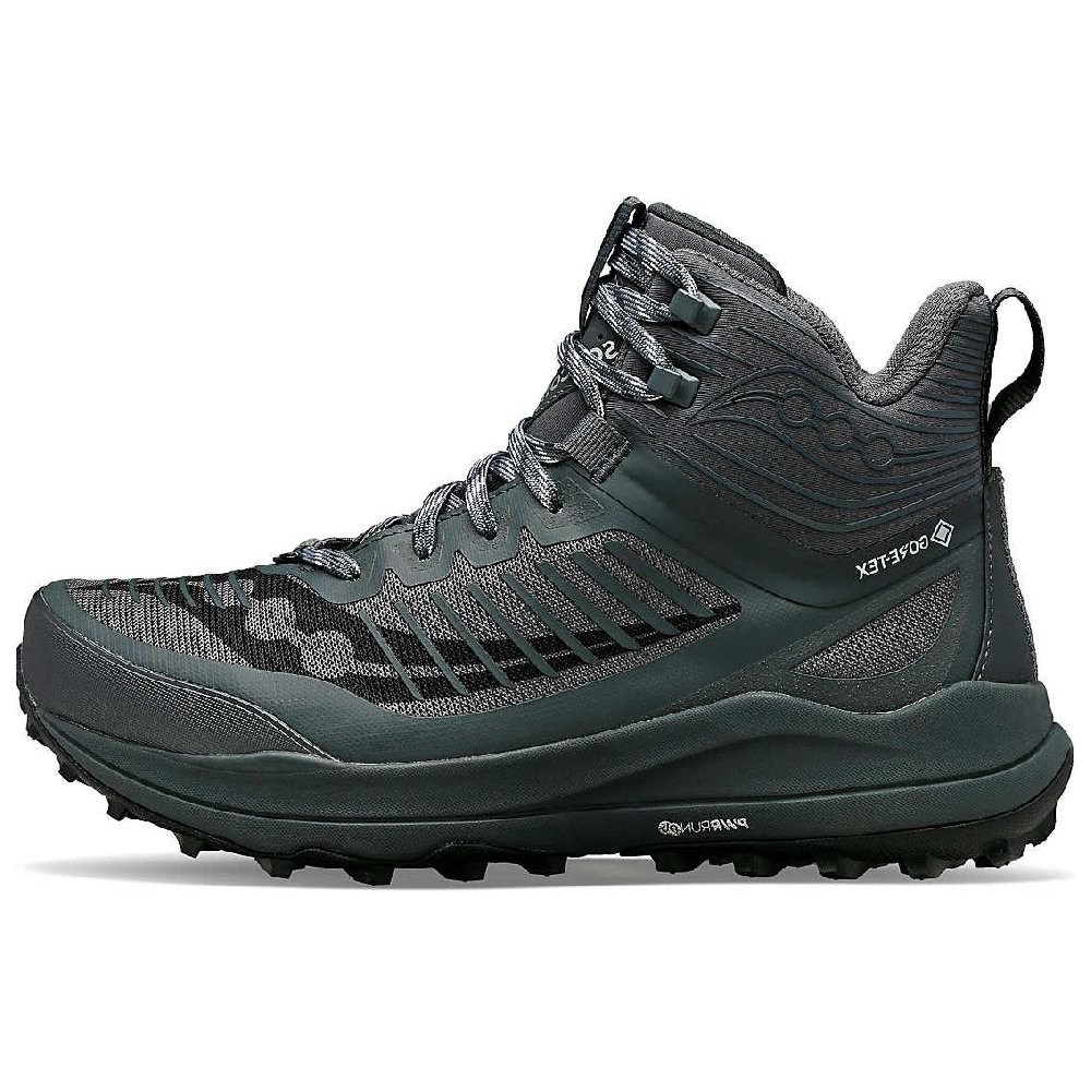 Saucony Ultra Ridge Slip Resistant High Top Hiking Shoes Men's Blue Gray