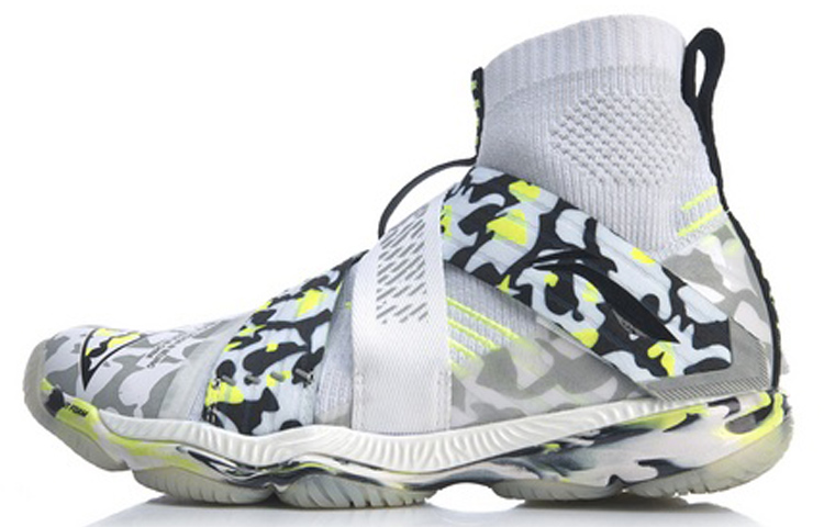 LiNing Ranger 4 Non slip Support High Top Badminton Shoes Women's White