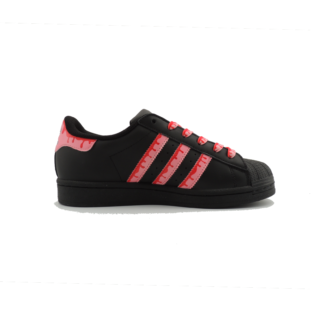 Adidas Originals SUPERSTAR Cushioning Low-Top Skateboard Shoes Unisex Black Pink