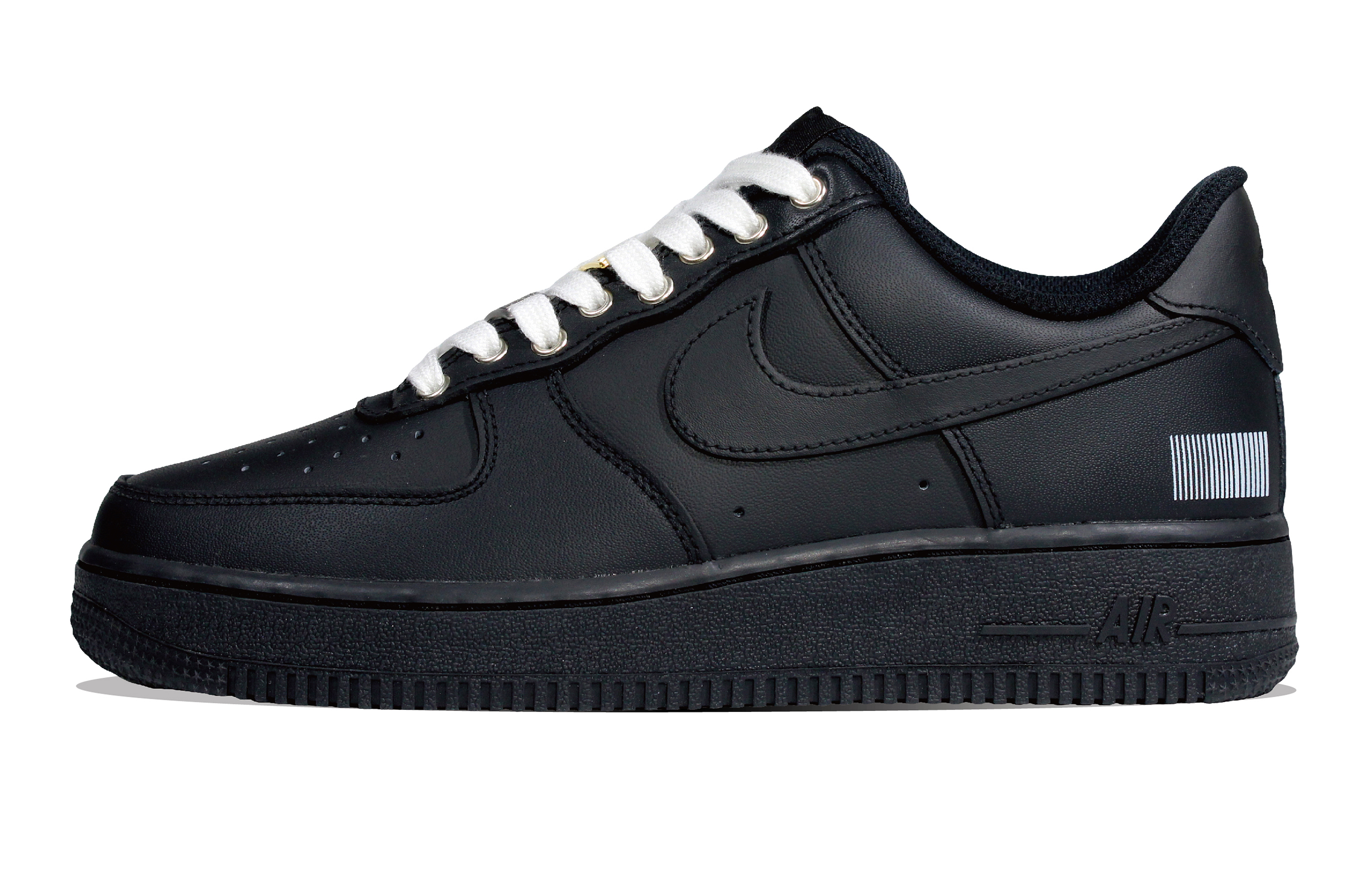 Nike Air Force 1 Slip Resistant Low Top Skateboard Shoes Unisex Black