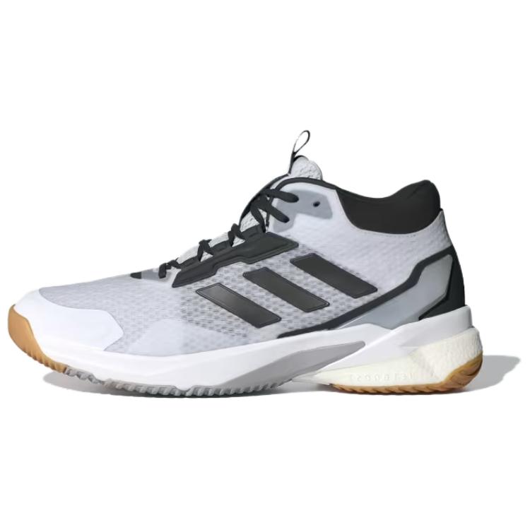 Adidas Crazyflight 5 Mid Indoor Cloud White Core Black Grey Two