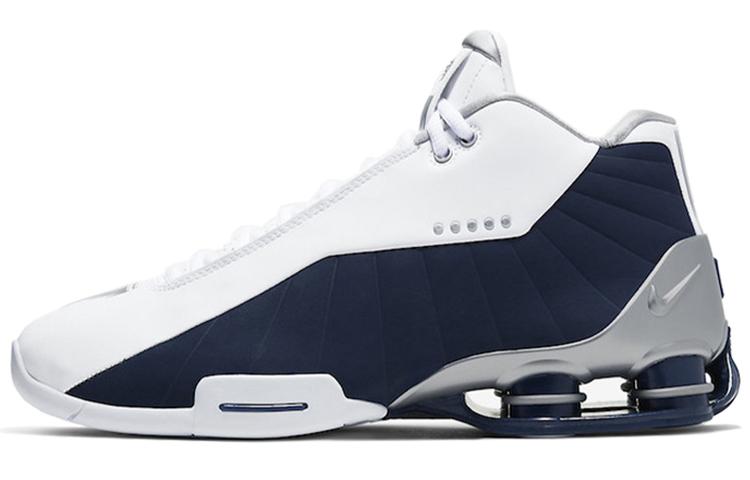 Nike Shox BB4 White Silver Navy