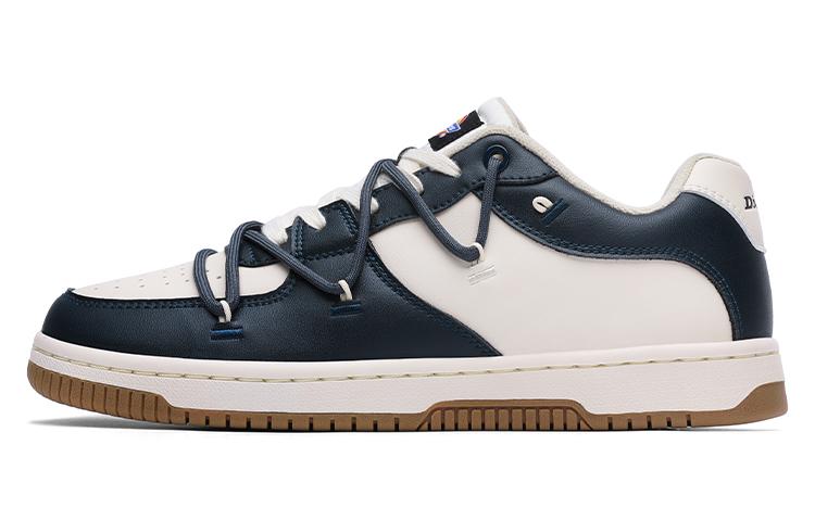 Dickies Anti-Slip Wear-Resistant Low-Top Skateboard Shoes Men's White Blue