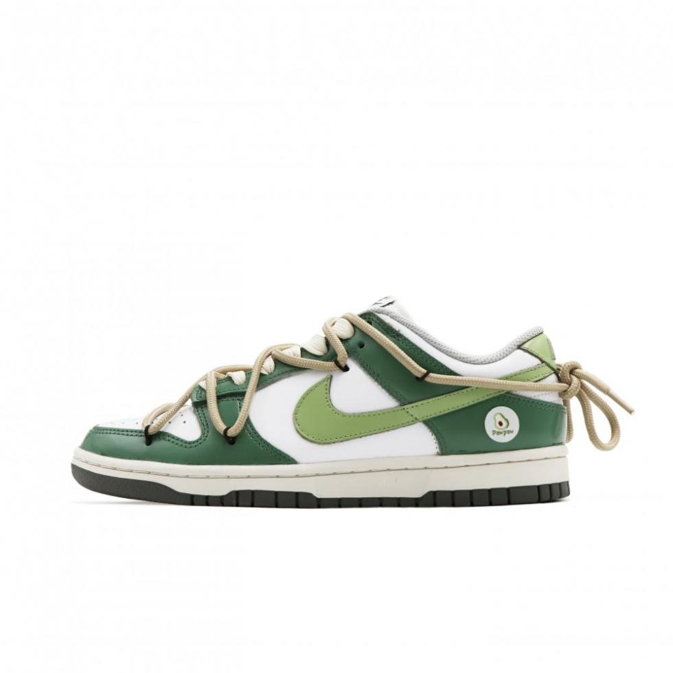 Nike Dunk Low Skateboard Shoes Women's Green White