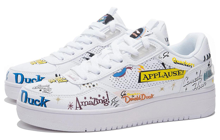 Li Ning Classic Skateboarding X Disney 'White Yellow' Women's купить в интернет-магазине Yoocart с быстрой доставкой по России.