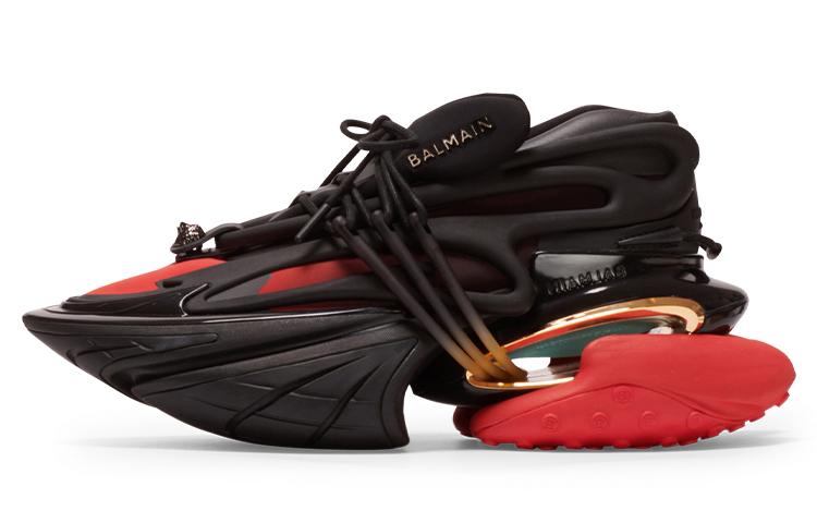 BALMAIN Unicorn Low 'Black Red'
