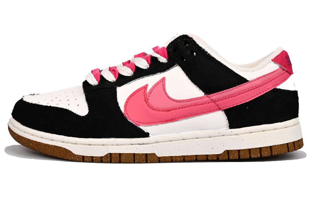 Nike Dunk Vibrant Black Rose Vlad Slip-Resistant Low-Top Skateboard Shoes Women's Black Pink
