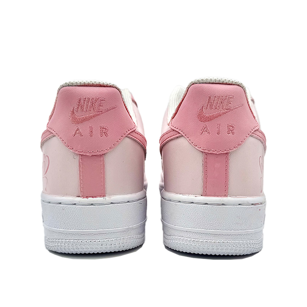 Nike Air Force 1 Heart Icon Abrasion Resistant Low top Skateboard Shoes Unisex Pink White купить в интернет-магазине Yoocart с быстрой доставкой по России.