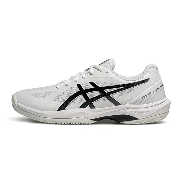 Asics COURT HUNTER FF Slip Resistant Low Top Badminton Shoes Men's White Black