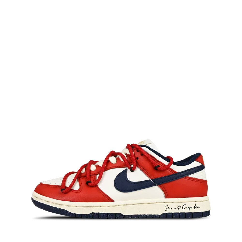 Nike Dunk Vintage Chicago Abrasion-Resistant Low-Top Skateboard Shoes Women's Blue Red