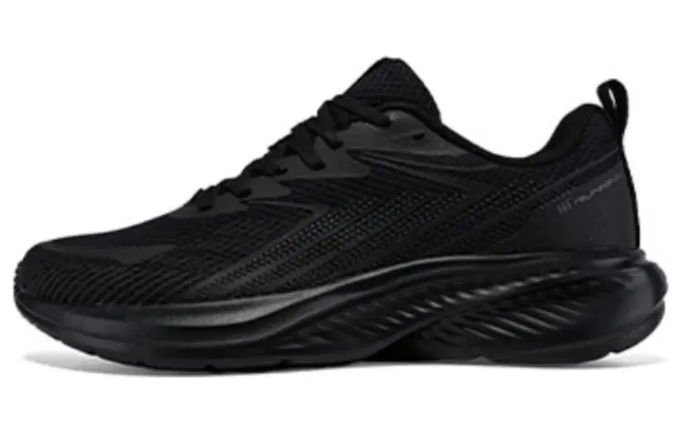 361° Wear resistant And Lightweight Low Top Running Shoes Men's Black