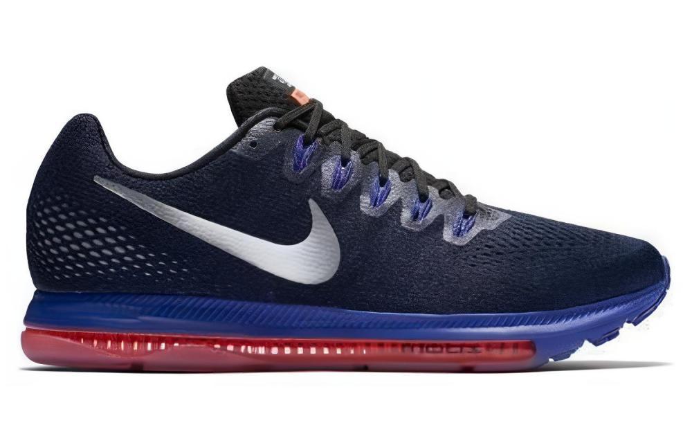 Nike Zoom All Out Shock Absorbers Slip Resistant Breathable Low Top Running Shoes Men's Blue Silver купить в интернет-магазине Yoocart с быстрой доставкой по России.