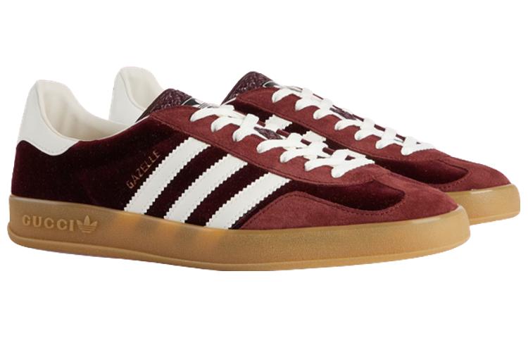 Adidas X GUCCI Gazelle Burgundy Velvet купить в интернет-магазине Yoocart с быстрой доставкой по России.